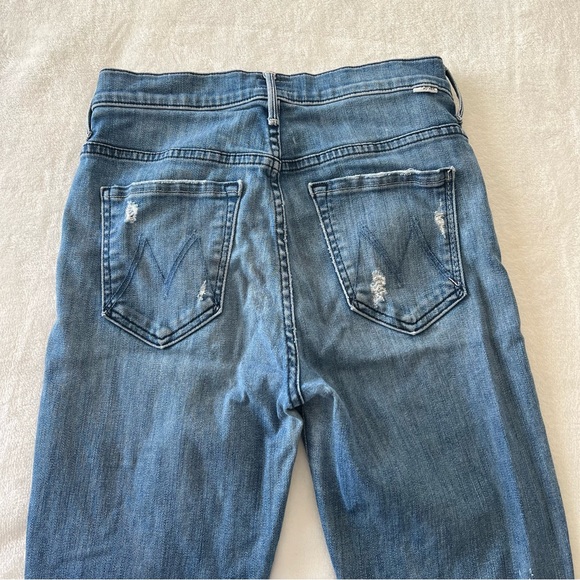 MOTHER The Stunner Ankle Fray Jeans in Graffiti Girl - Picture 12 of 16